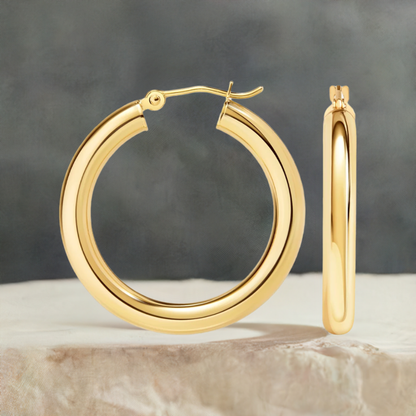 Luxe Loop Hoop Earrings